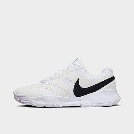 Nike Women's Court Lite 4 Tennis Shoes in White/Black/Summit White Size: 10.5 | Finish Line (US)