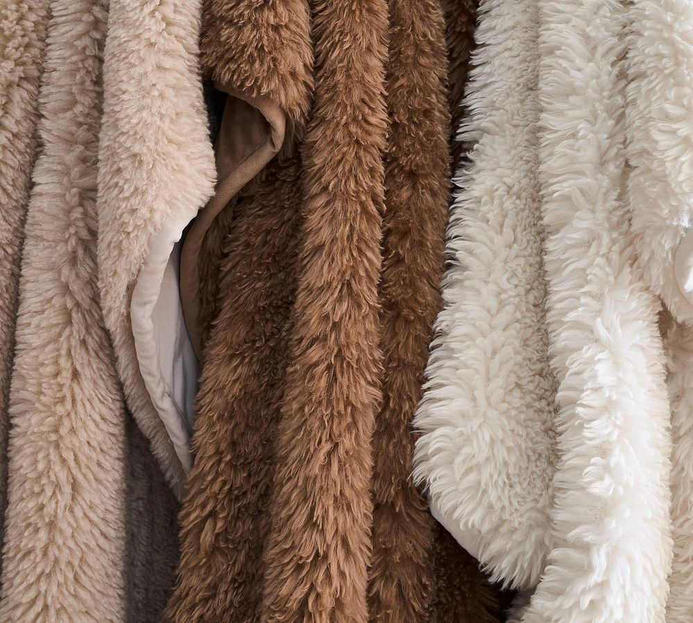 Dream Faux Fur Throw Blanket | Pottery Barn (US)
