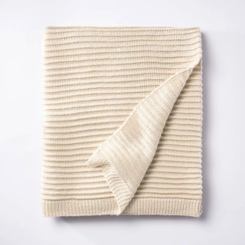 Rib Knit Throw Blanket - Threshold™ designed with Studio McGee | Target