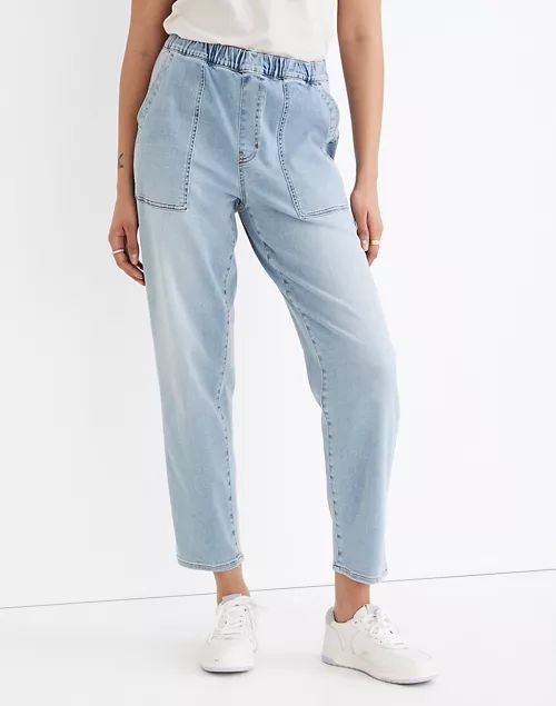 Petite Pull-On Relaxed Jeans in Bellview Wash | Madewell