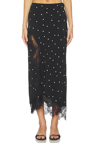 A.L.C. Olivia Skirt in Black & Cream from Revolve.com | Revolve Clothing (Global)