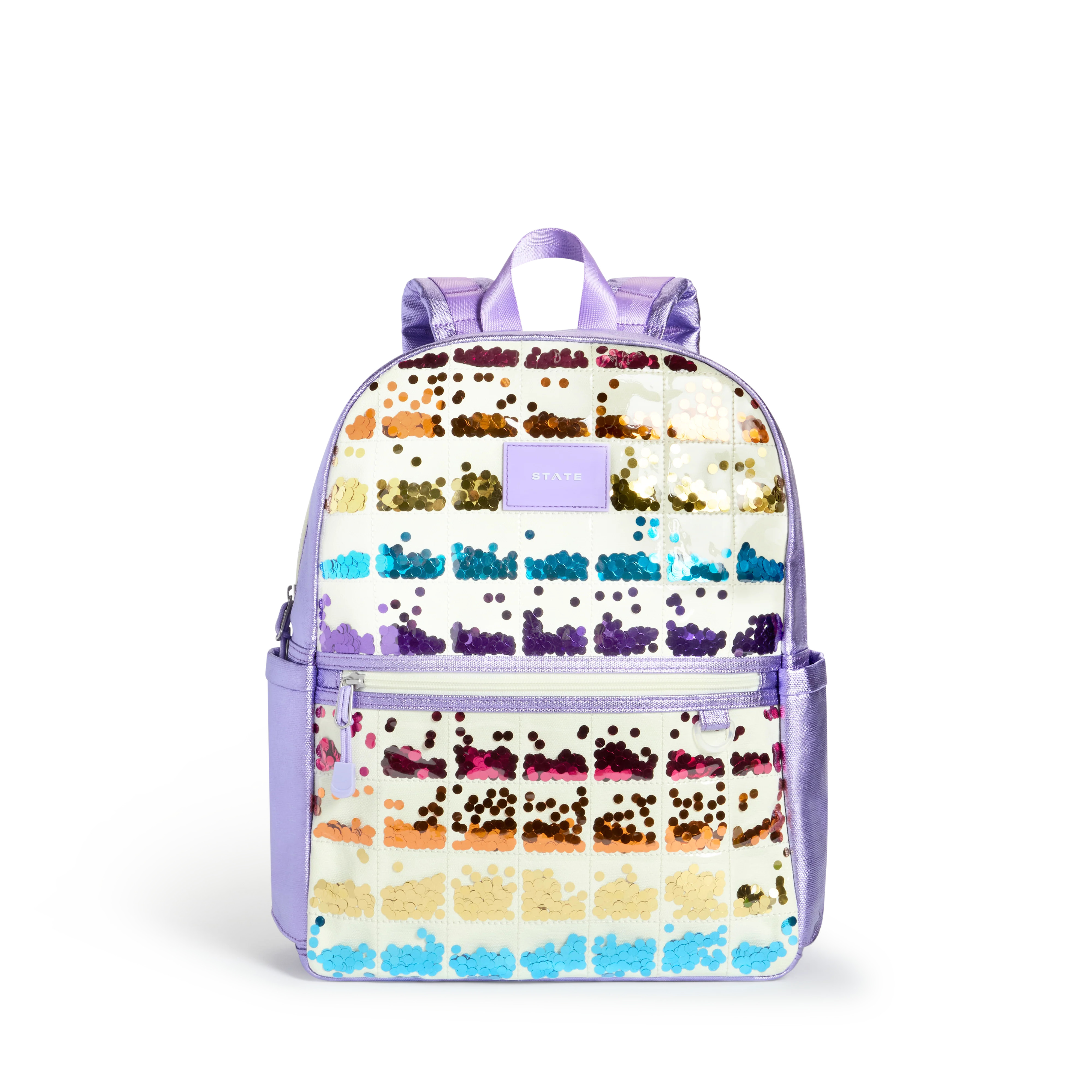 STATE Bags | Kane Kids Backpack Lilac Quilted Sequins | STATE Bags