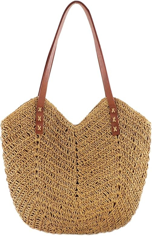 Straw Purse Beach Purse Wicker Bag for Women Beach Straw Bag Rattan Bag Basket Purse Pearl Straw ... | Amazon (CA)