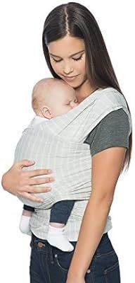Ergobaby Aura Baby Carrier Wrap for Newborn to Toddler (7-25 Pounds), Grey Stripes | Amazon (US)
