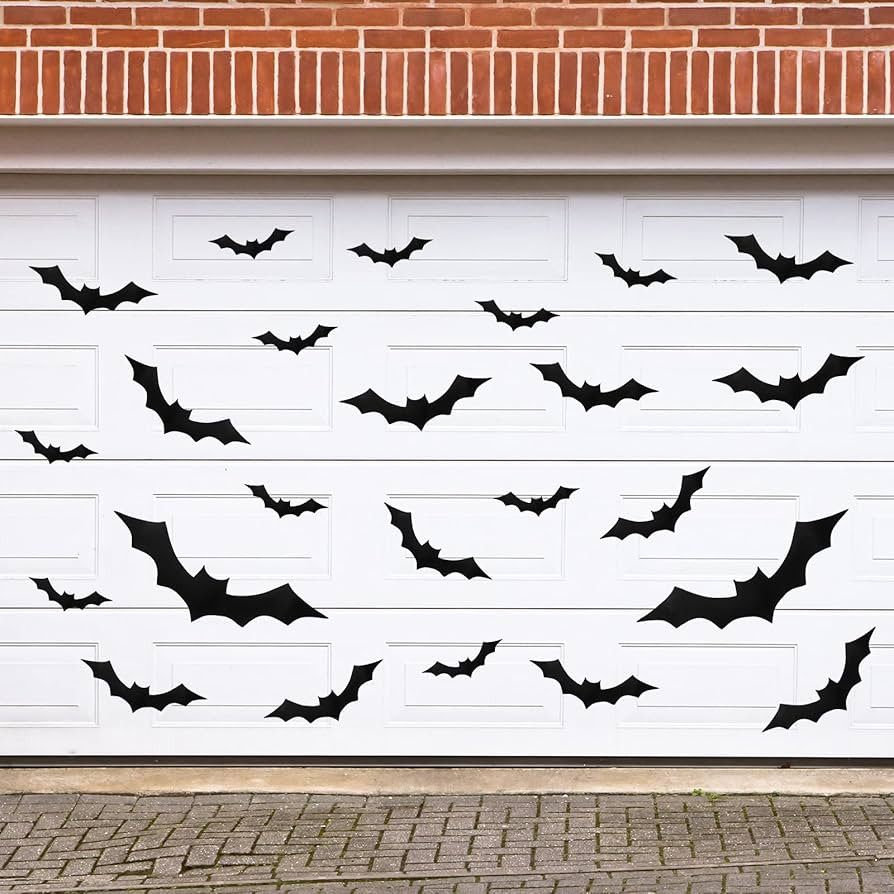 Coume 24 Pcs Magnetic Bats for Garage Halloween Bats Garage Magnets Decor Garage Door Magnets Dec... | Amazon (US)