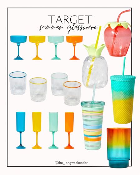 Summer glassware from Target! Loving all of the color for a dinner party or bbq!

Glassware, flute, summer party, party ideas 

#LTKParties #LTKHome #LTKGiftGuide