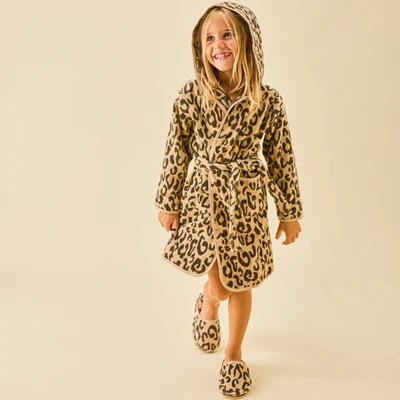 Monogrammable Sage Quilt Kids' Plush Bathrobe | Weezie | Weezie Towels