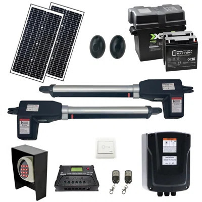 Gate Opener Solar Kit 60W for Dual Swing Gates Up to 1320 Lbs and 20 Ft. Long | Wayfair North America