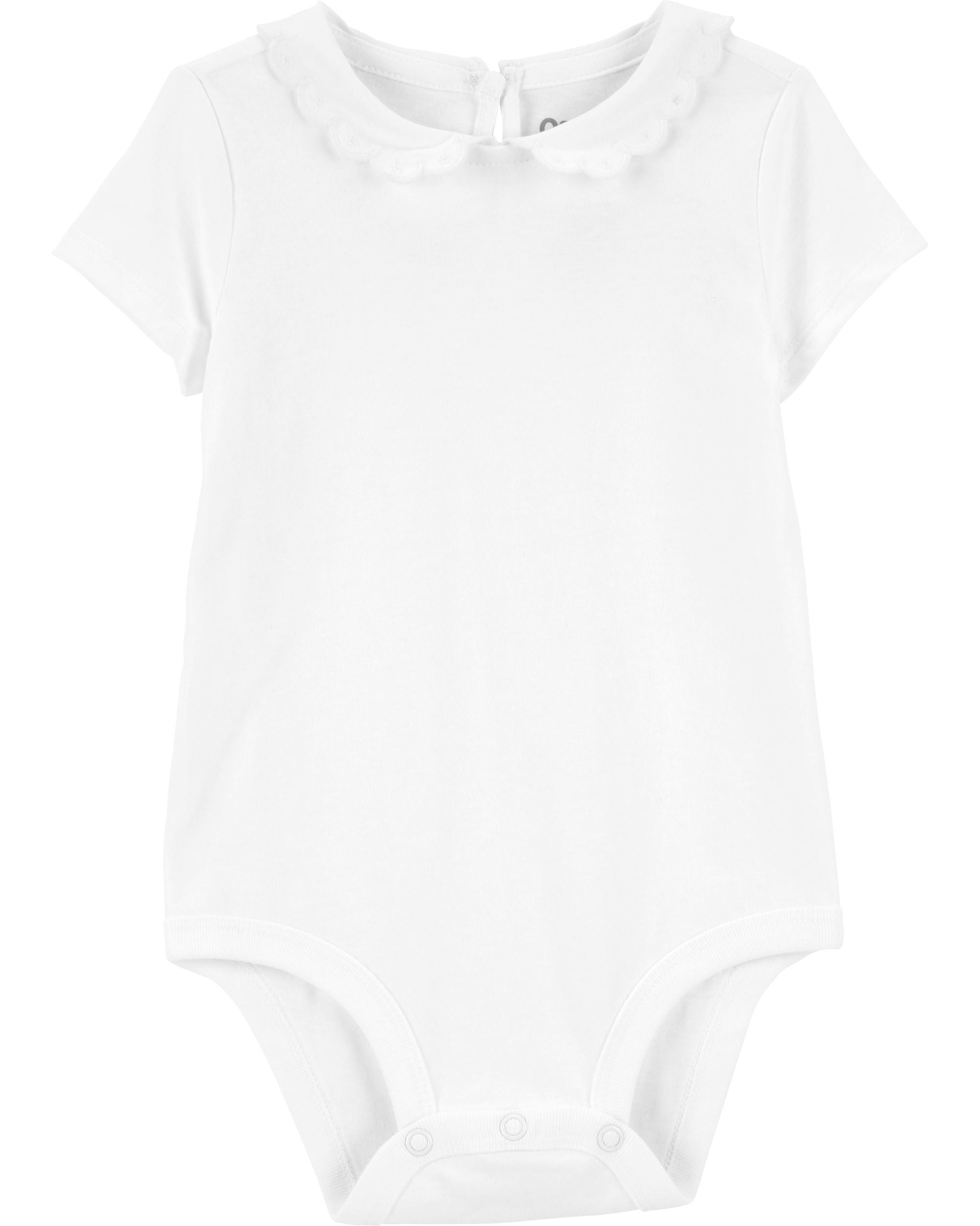 Baby Scalloped Peter Pan Collar Jersey Bodysuit | OshKosh B'gosh