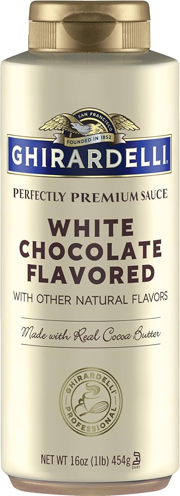 Ghirardelli White Chocolate Flavored Sauce Squeeze Bottle, 16 oz | Amazon (US)