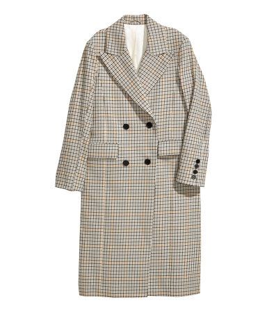 H&M Double-breasted Cotton Coat $129 | H&M (US)