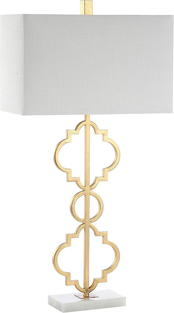 JONATHAN Y JYL3072A Selina 32" Iron Ogee Trellis Modern LED Table Lamp Contemporary Bedside Desk ... | Amazon (US)