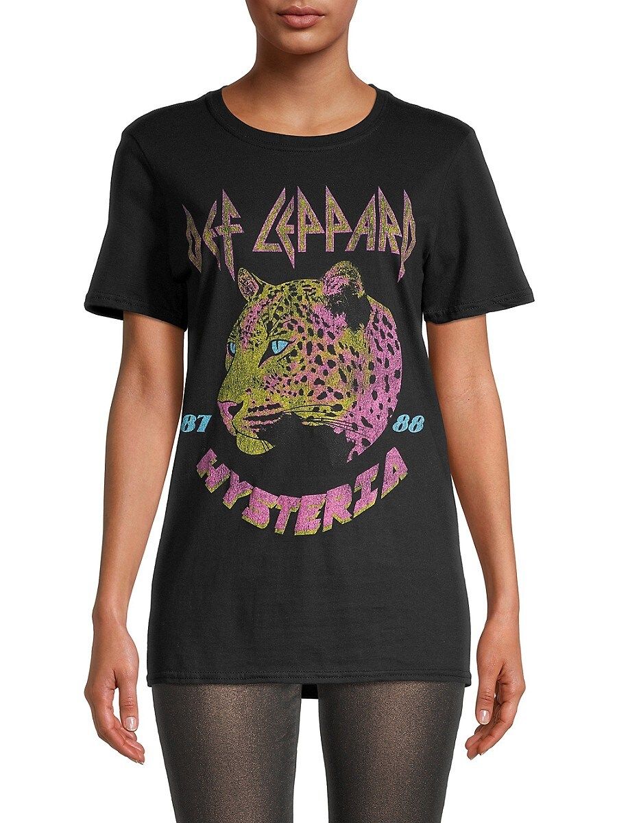 goodie two sleeves Women's Def Leppard Hysteria Graphic T-Shirt - Black - Size M | Saks Fifth Avenue OFF 5TH