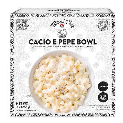 Tattooed Chef Frozen Cacio E Pepe Bowl - 9oz | Target