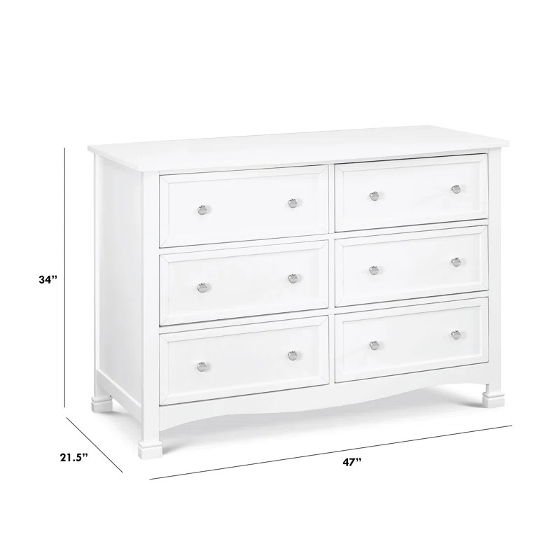 Kalani 6 Drawer 47" W Double Dresser | Wayfair North America