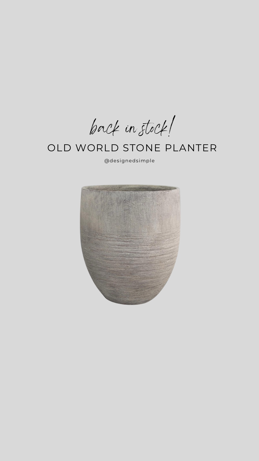 My favorite planter is still in stock!!

faux stone planters, outdoor planters, patio decor, affordable planters

#LTKHome #LTKSeasonal #LTKSaleAlert