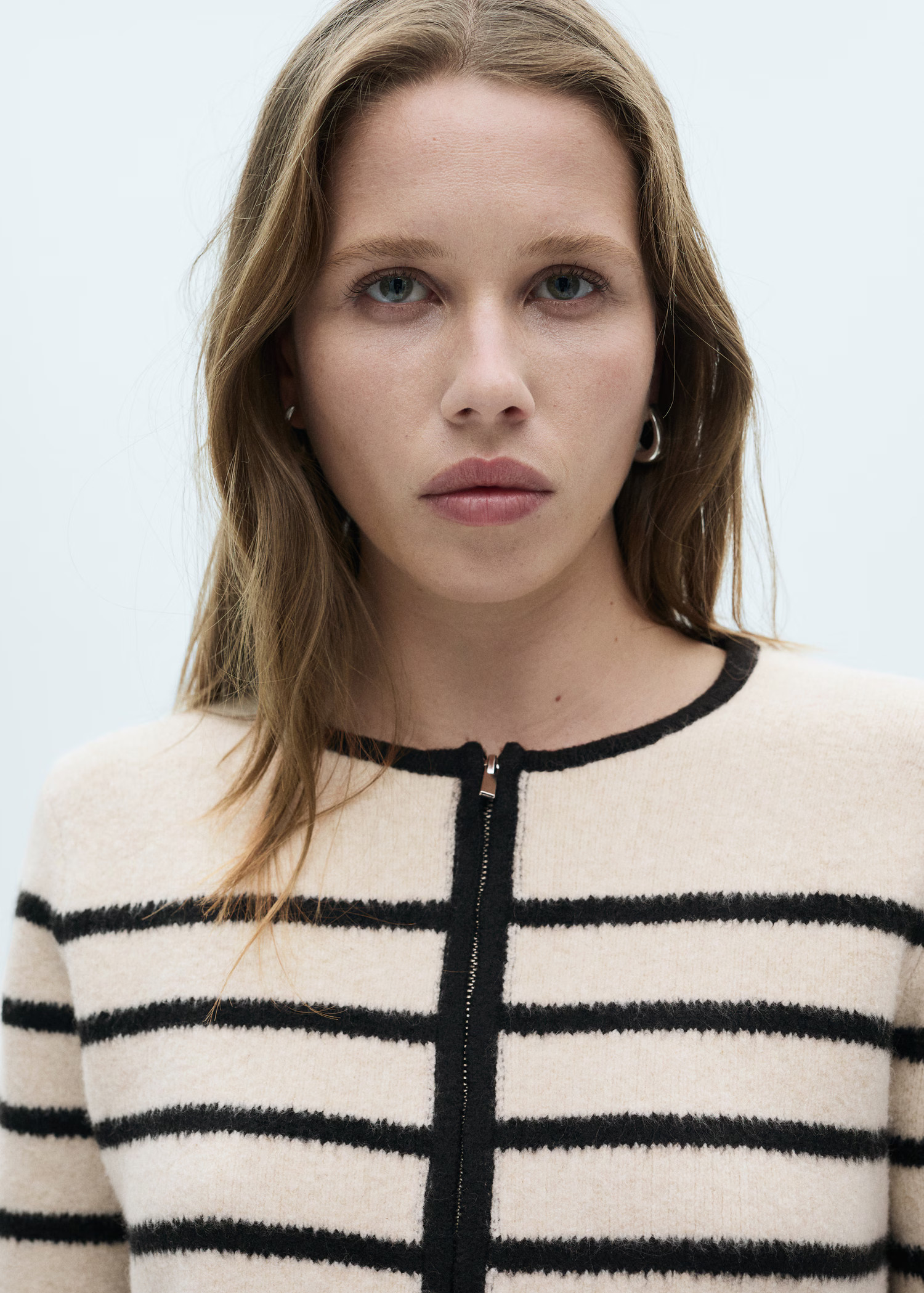 Striped knitted jacket | MANGO (UK)