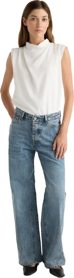 Allegra Gathered-Neck Sleeveless Blouse | Nordstrom