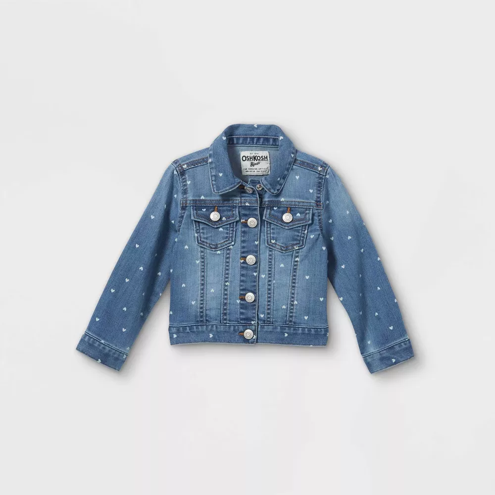 Oshkosh B'gosh Toddler Boys' Denim Jacket - Light Blue 5t : Target