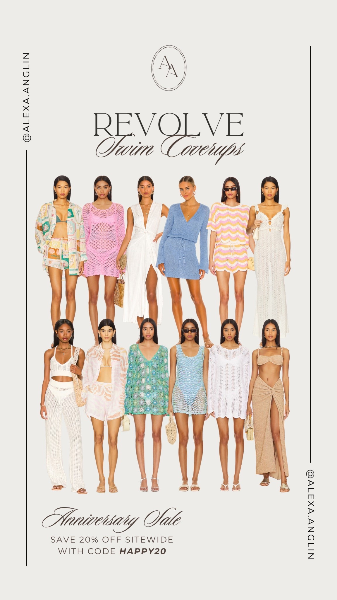 Revolve Anniversary Sale is here for today only!! Take 20% off sitewide (some exclusions) with code HAPPY20 at checkout. Shop everything from resort wear to wedding guest dresses, beauty, shoes, and more! + free 2 day shipping! 

Swim coverups // resort wear // spring break // women’s style // trendy swimwear // cover up dresses, skirts & sets 

#LTKspringtrends #LTKSaleAlert #LTKSeasonal