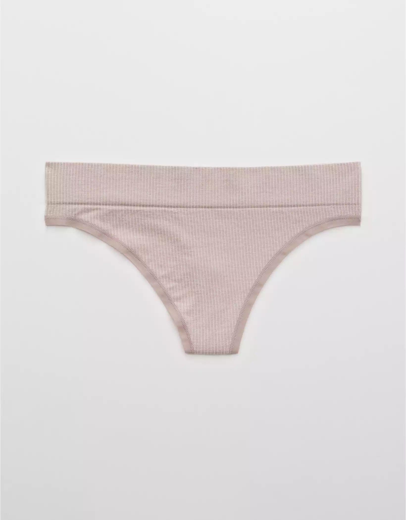 Aerie Ribbed Seamless Thong Underwear | American Eagle Outfitters (US & CA)