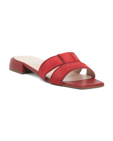 Made In Italy Leather New H Band Sandals | TJ Maxx