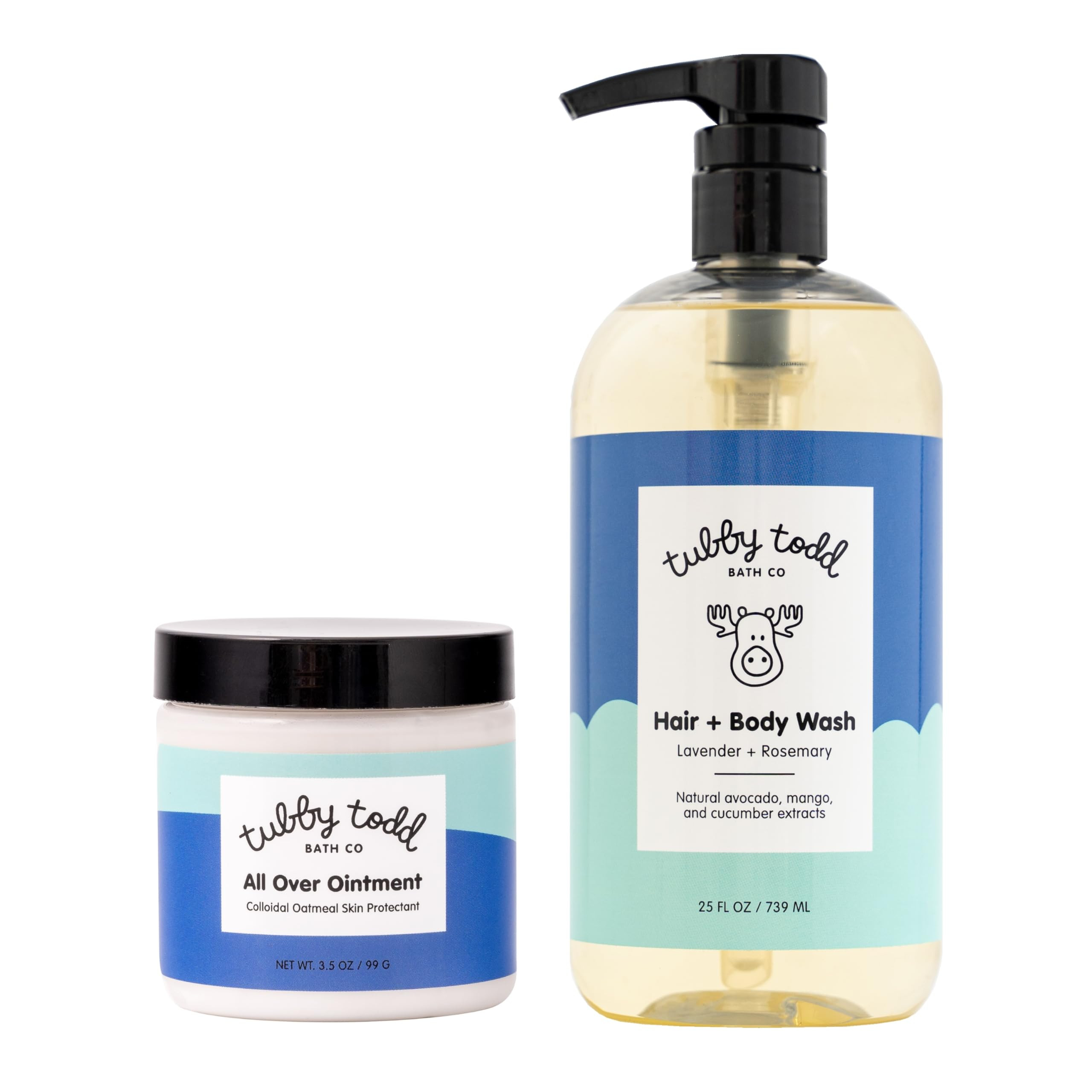 TUBBY TODD's Baby Body Wash & All Over Ointment Eczema Set - Gentle, Hypoallergenic Skincare for ... | Amazon (US)