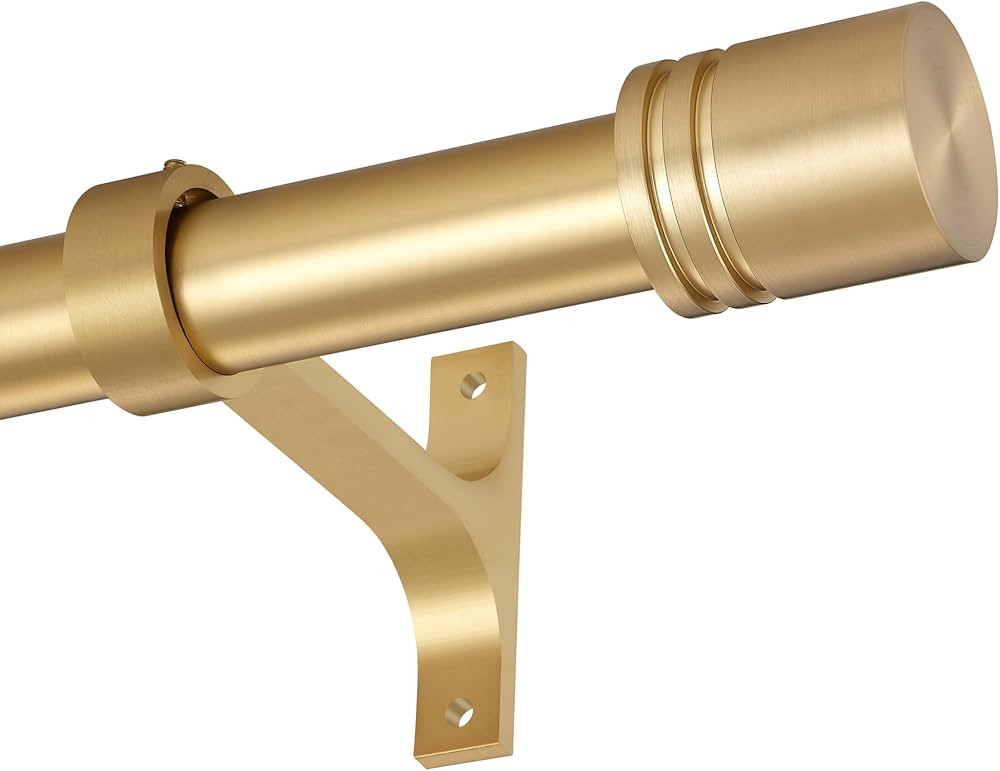 Curtain Rods for Windows 28 to 86 Inches, Vimayta 1 Inch Adjustable Heavy Duty Drapery Rod with A... | Amazon (US)