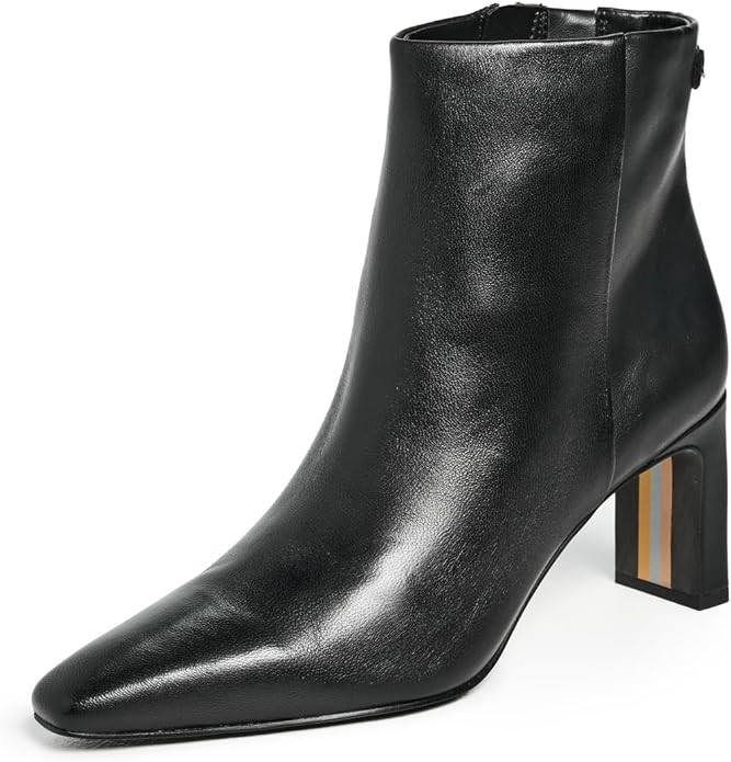 Sam Edelman Women's Saige Ankle Boot, Black Leather, 7 | Amazon (US)