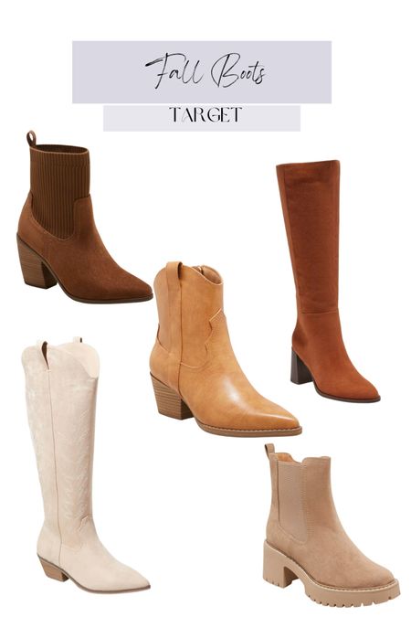 Target fall boots, booties, western, cowboy boots, cream, tan, brown, fall fashion 

#LTKunder100 #LTKSeasonal #LTKshoecrush