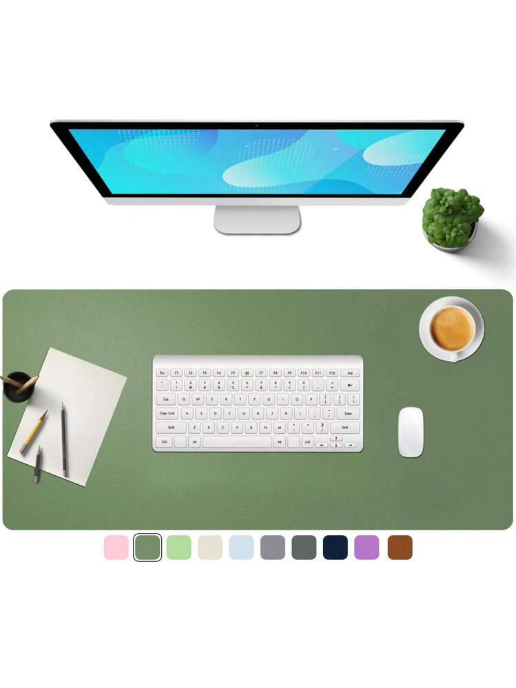 Leather Desk Pad Protector,Mouse Pad,Office Desk Mat, Laptop Desk Pad,Waterproof Desk Writing Pad For Office And Home | SHEIN