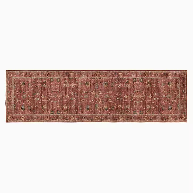 Rust Blair Washable Runner, 2x7 | Kirklands