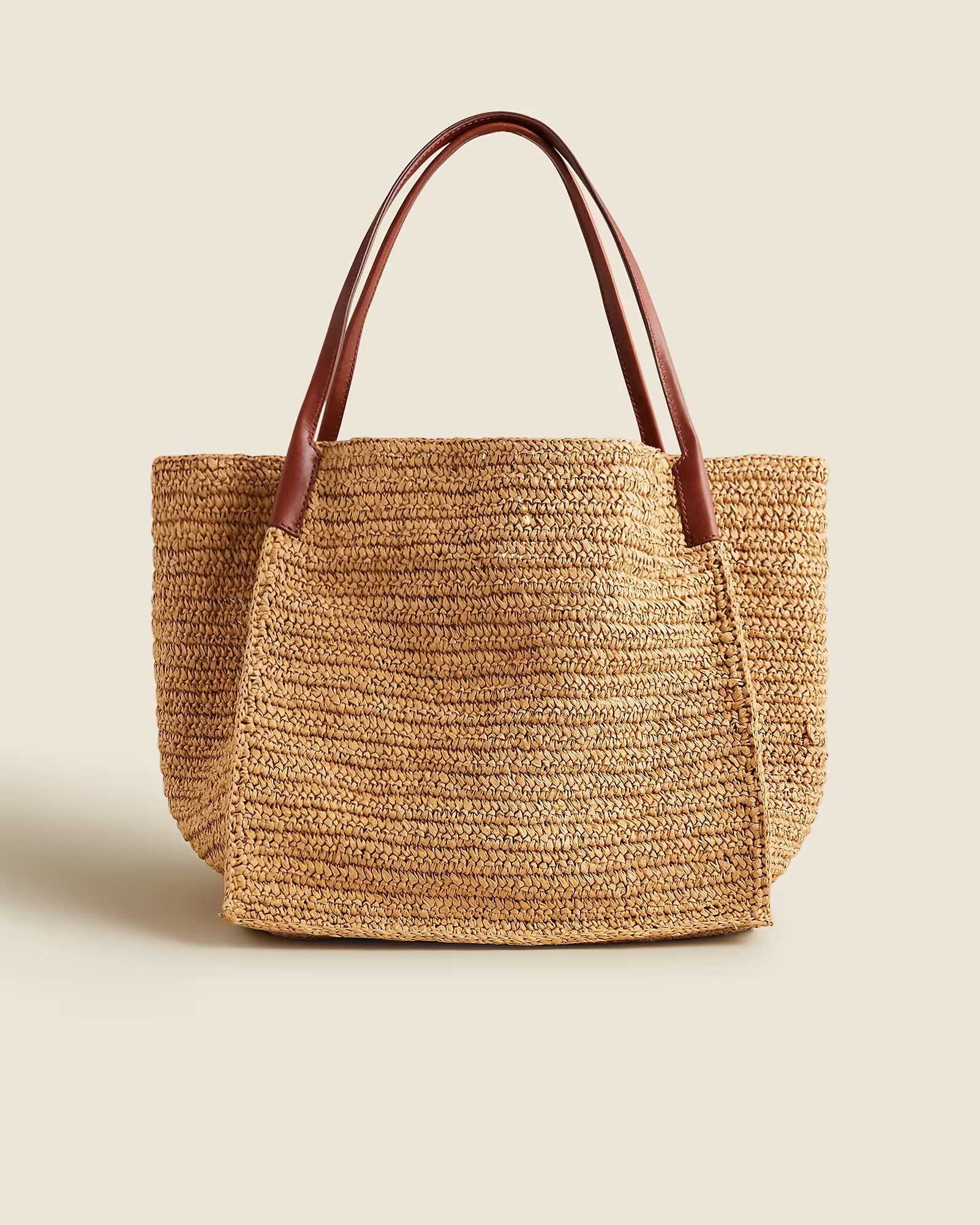 Large handknotted packable tote bag | J. Crew US