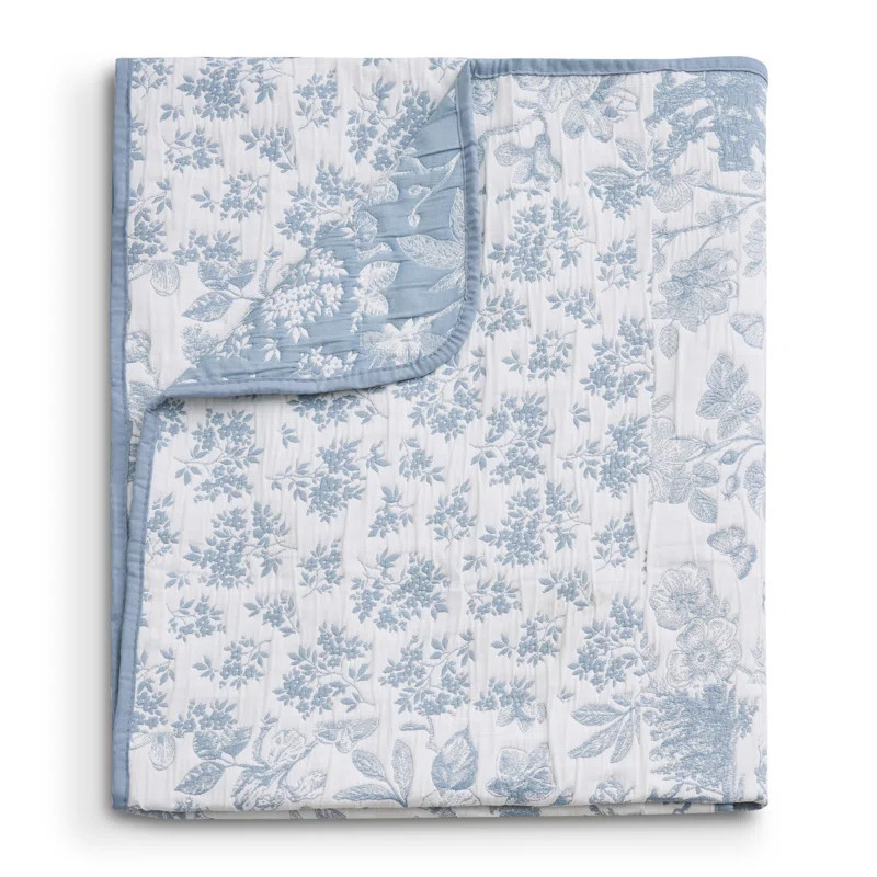 Toile Patch Jacquard Reversible Throw | Wayfair North America