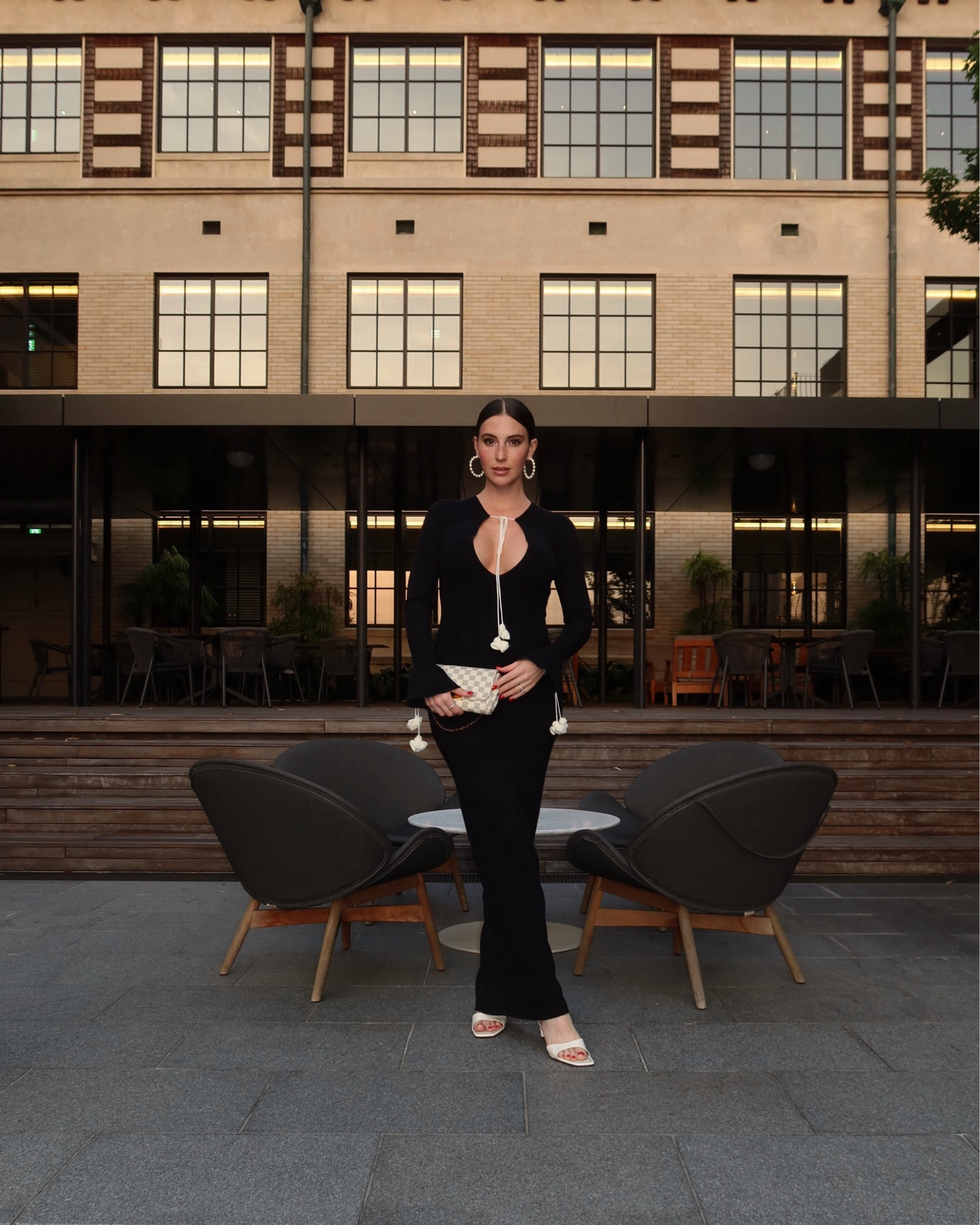 Chic versatility in Kyoto, Japan.

Step into effortless elegance with the ERICA Knit Maxi Dress with Floral Ties. This stunning dress features a flattering V front neckline and long sleeves that create a sleek silhouette, while the bodycon design hugs curves beautifully. The maxi length adds a touch of drama, making it perfect for both day and evening occasions. What sets this dress apart are the contrast straps adorned with delicate floral trim along the neckline and wrists, adding a playful, feminine touch. For added versatility, this dress can be worn backwards, showcasing a deep V at the back for a bold look. Unlined for a lightweight feel, this dress is a versatile wardrobe essential, ready to be styled for any occasion.

#LTKStyleTip #LTKTravel