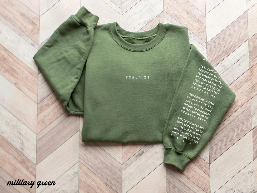 Christian Sweatshirts Bible Verse on Sleeve Religious Sweatshirt Christian Gifts for Her Religiou... | Etsy (US)
