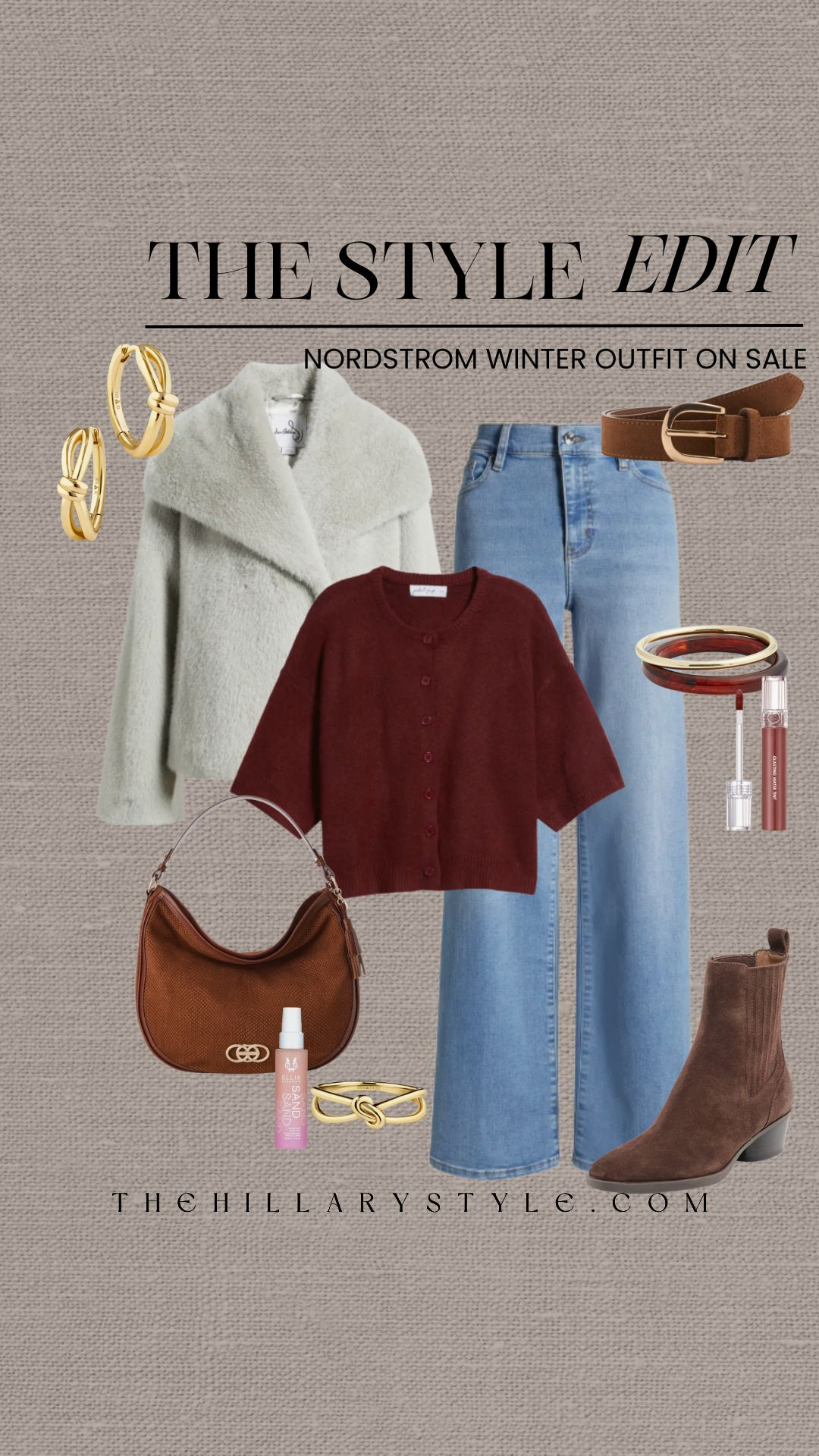 The Perfect Nordstrom Winter Look: Burgundy & Suede Staples On Sale

Leveling up my winter street style with some major Nordstrom sale finds! ❄️ I’ve been hunting for the perfect pair of Frame denim, and finding these on markdown was such a win—the fit and quality are unmatched for a capsule wardrobe. I paired them with this gorgeous Petal & Pup elbow cardigan in the color of the season: burgundy. To lean into the quiet luxury aesthetic, I layered on a plush faux fur jacket and finished the look with brown suede accessories and classic gold jewelry. Mixing rich textures like suede and fur is the ultimate way to make a winter outfit feel elevated and expensive. These pieces are all currently on sale at Nordstrom, making it the perfect time to grab those high-end investments for less!

#TheHillaryStyle #NordstromSale #FrameDenim #PetalAndPup #BurgundyAesthetic #FauxFurJacket #WinterOutfits2026 #BrownSuede #GoldJewelry #QuietLuxury #NordstromHaul #StreetStyleInspo #PinterestFashion #LTKsalealert #CleanGirlStyle #WinterWardrobe 

 

#LTKootd #LTKSeasonal #LTKSaleAlert