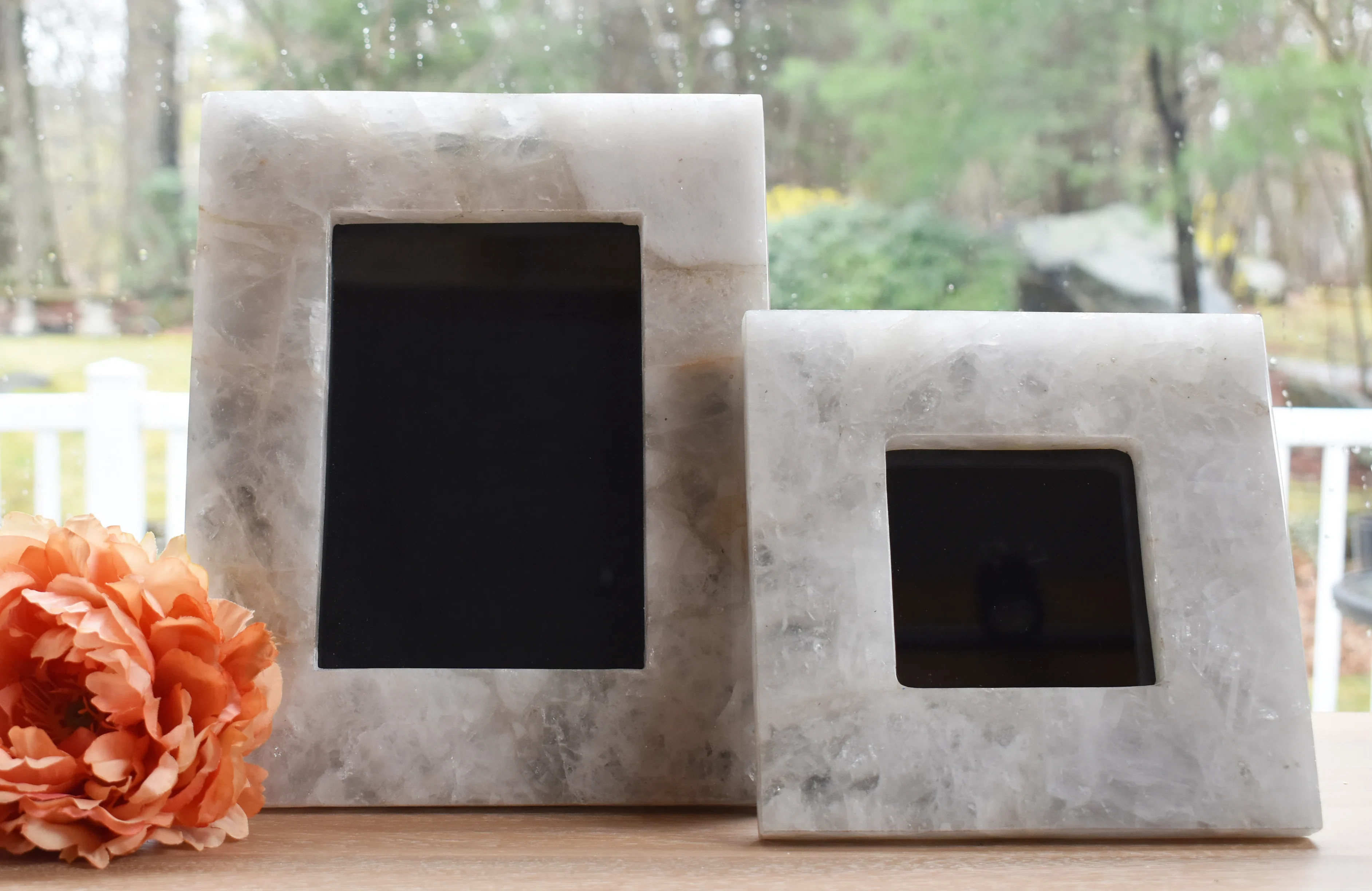 Everly Quinn Embossed Stone Single Picture Frame Set in White & Reviews | Wayfair | Wayfair North America