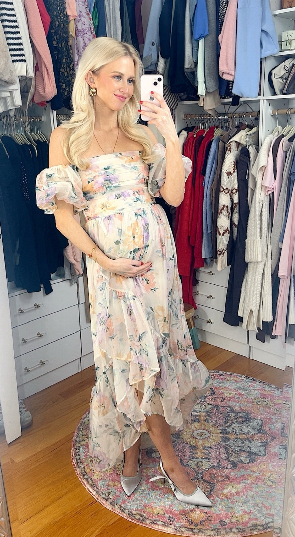 Gender neutral baby shower dress - non maternity but fits a second trimester bump. Wearing my normal size XS 

#LTKBump #LTKStyleTip #LTKSaleAlert