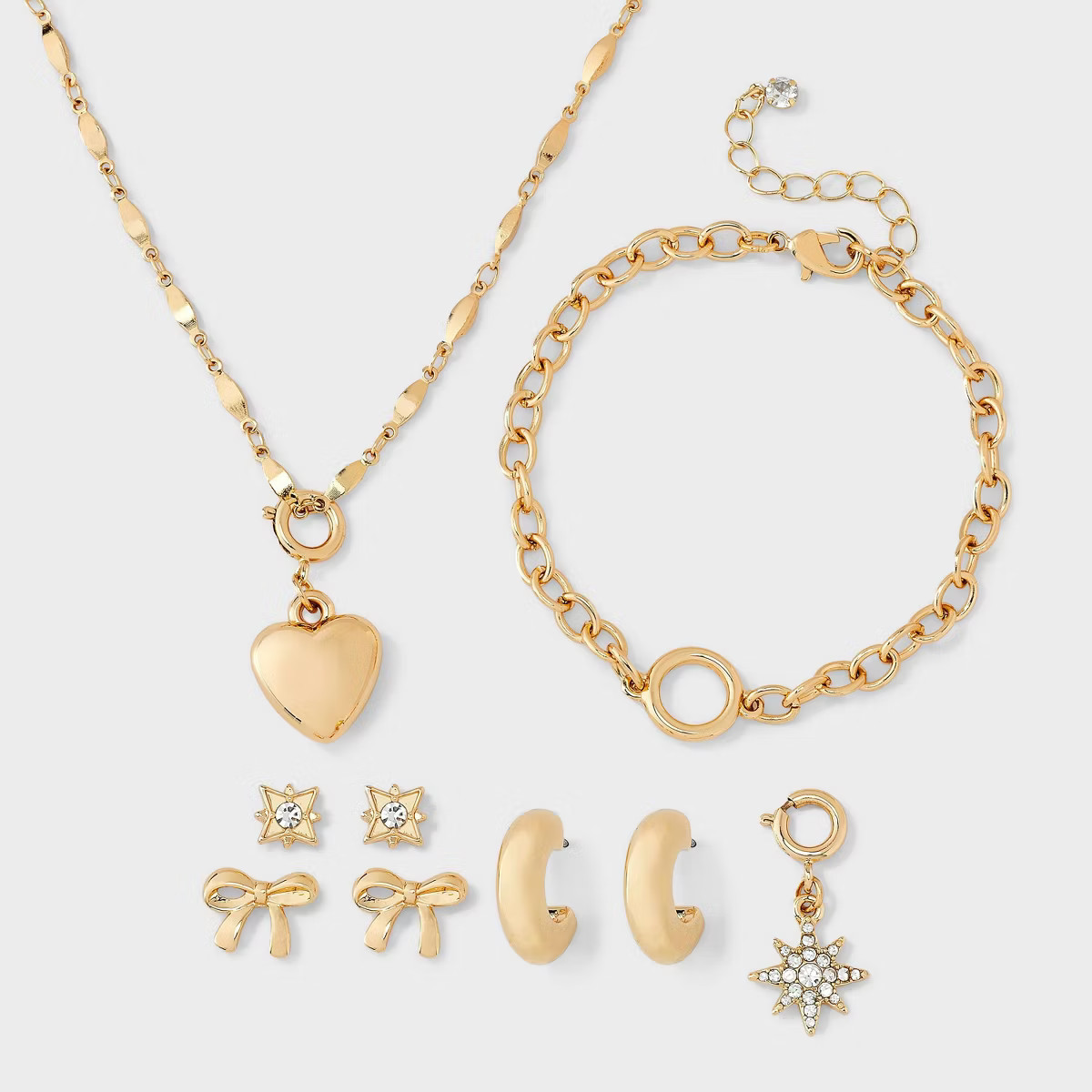 Bow Jewelry Gift Set 7pc - A New Day™ Gold | Target