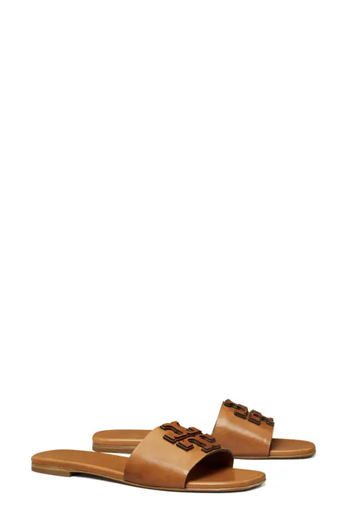 Tory Burch Ines Leather Slide Sandal in Tan at Nordstrom, Size 5.5 | Nordstrom