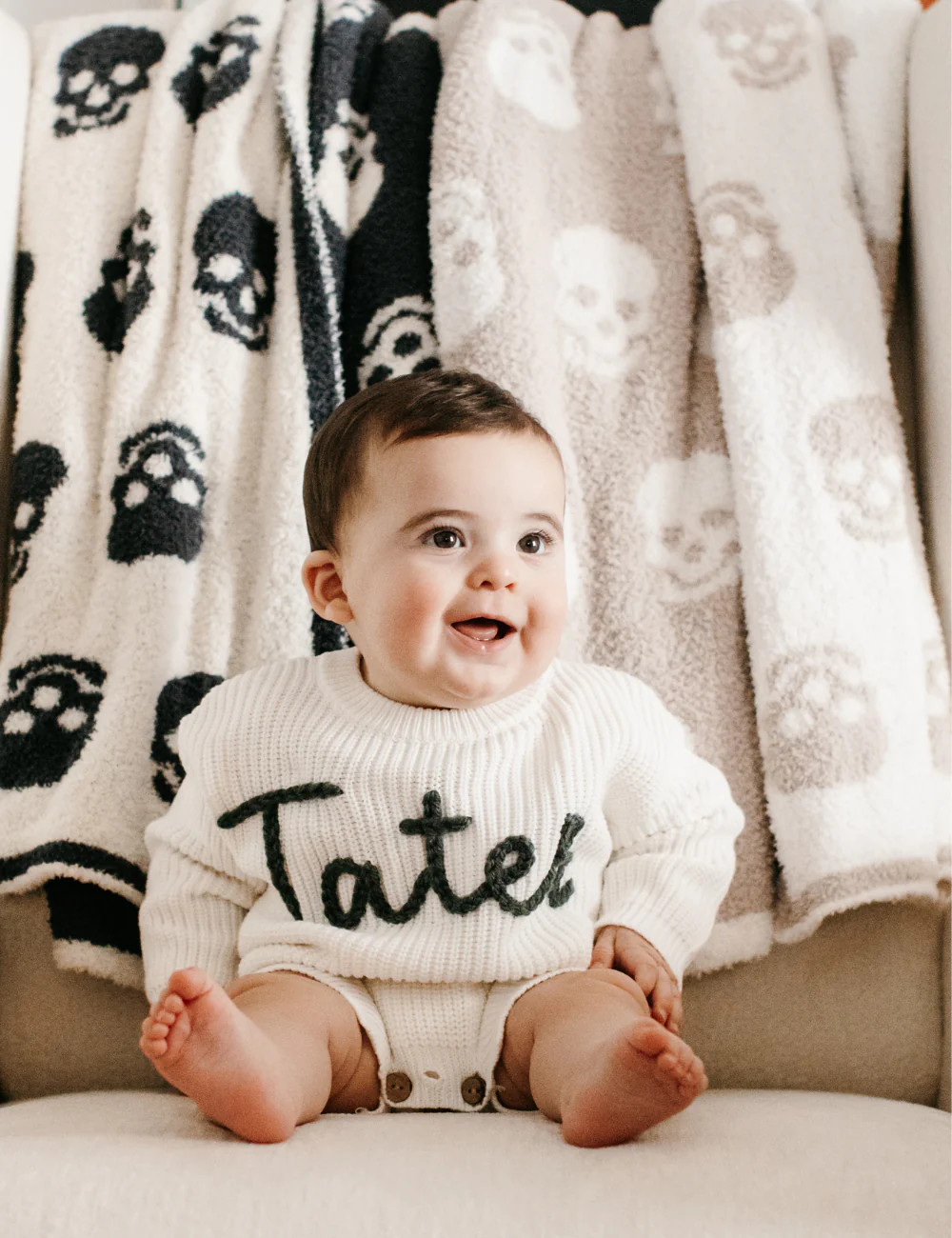 TSC X Tia Booth : Skulls Buttery Blanket | The Styled Collection