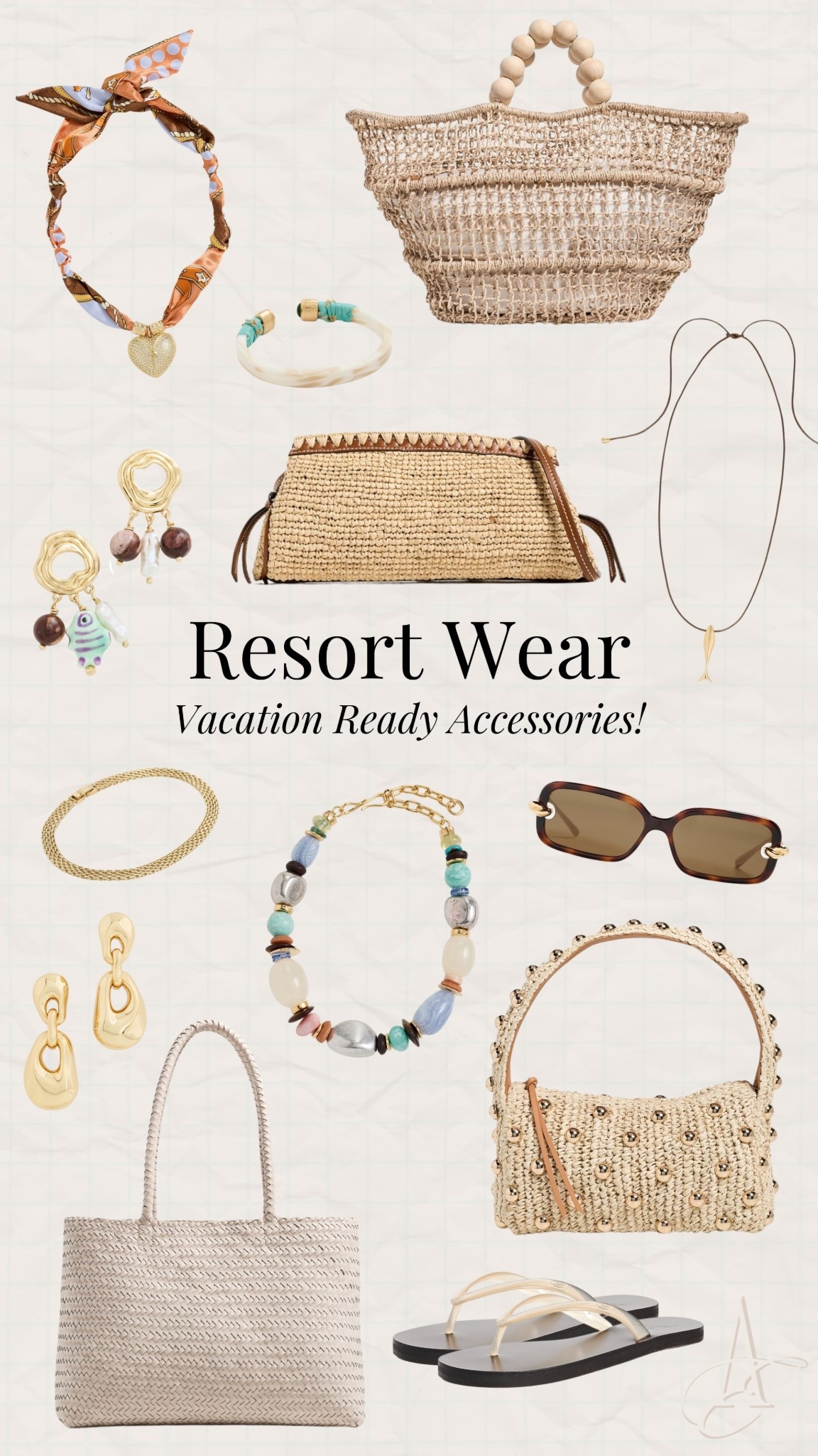 Vacation ready accessories!!

resort wear, vacation clothes, accessories 