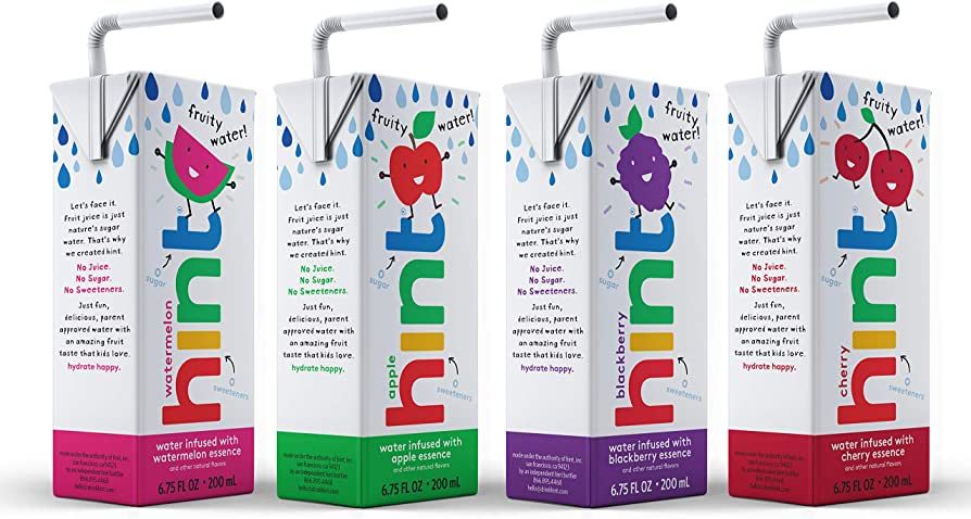 Hint Kids Water Variety Pack (Pack of 32), 6.75 Ounce Boxes, 8 Boxes Each of: Cherry, Watermelon,... | Amazon (US)