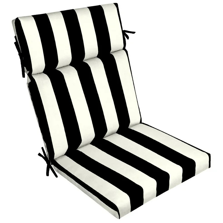 Better Homes & Gardens Black & White Stripe 44 x 21 in. Outdoor Chair Cushion | Walmart (US)