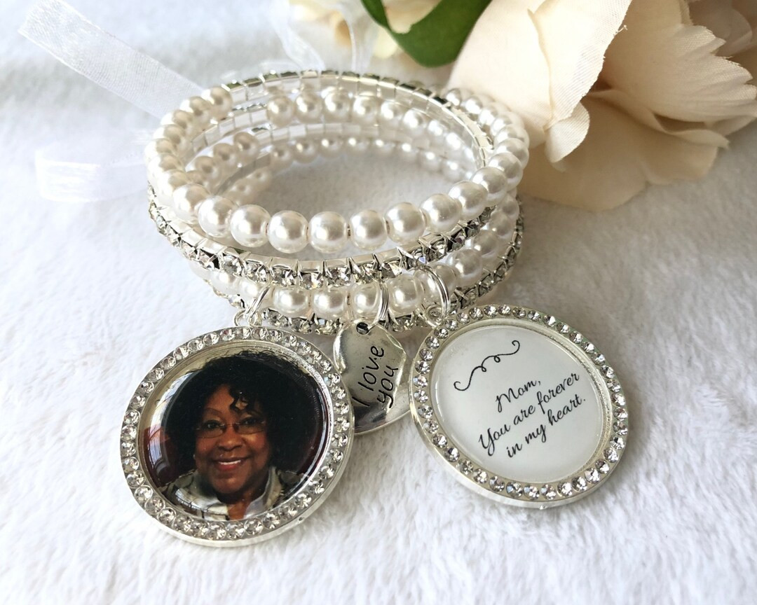 Bridal Bouquet Charm, Bridal Charm, Wedding Bouquet Charm, Memorial Photo Charm, Bling Wedding Ch... | Etsy (CAD)