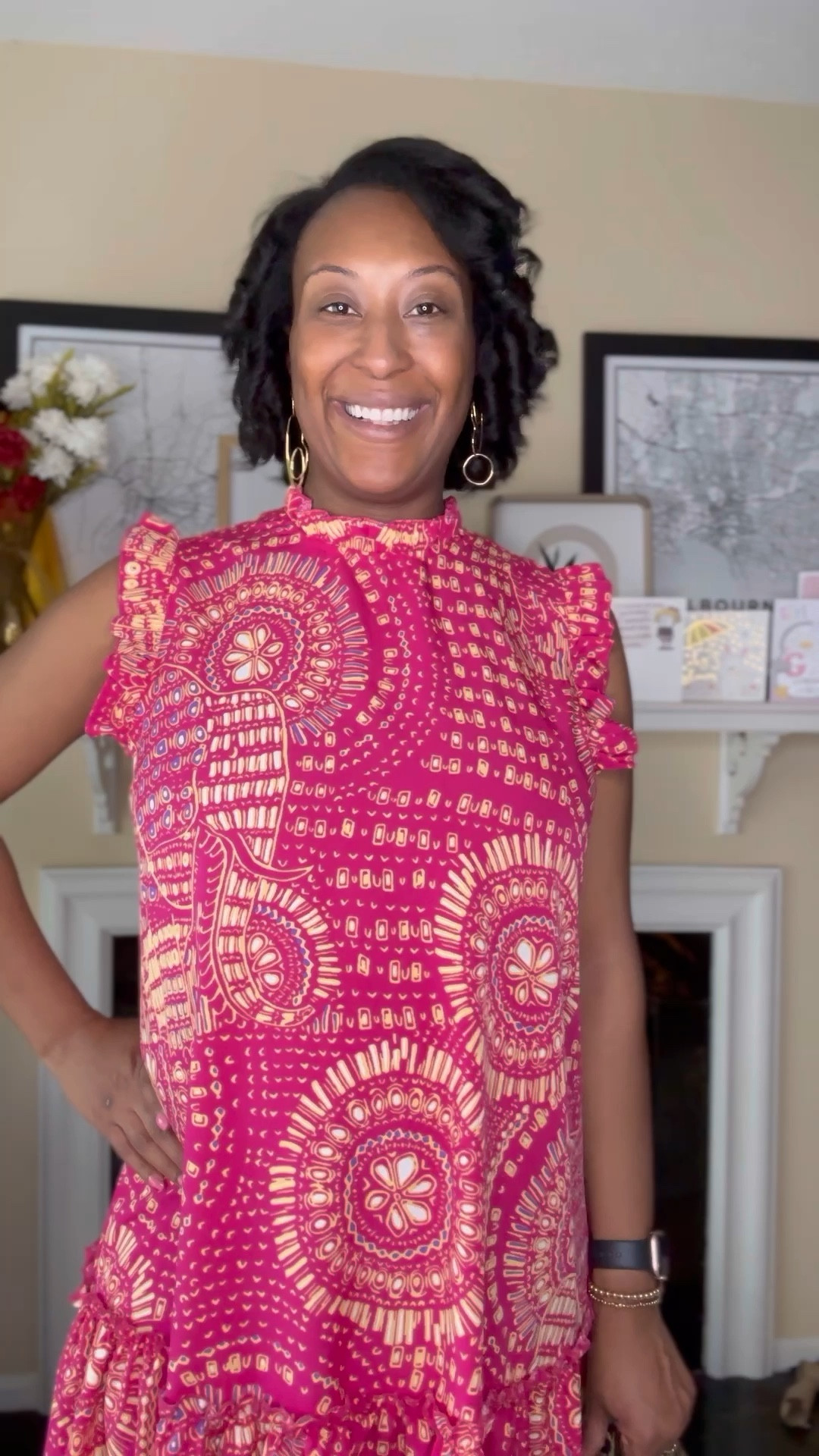 Pink dress | affordable dress | dress the bump | maternity dress | gold earrings 

#LTKshoecrush #LTKfindsunder50 #LTKbump