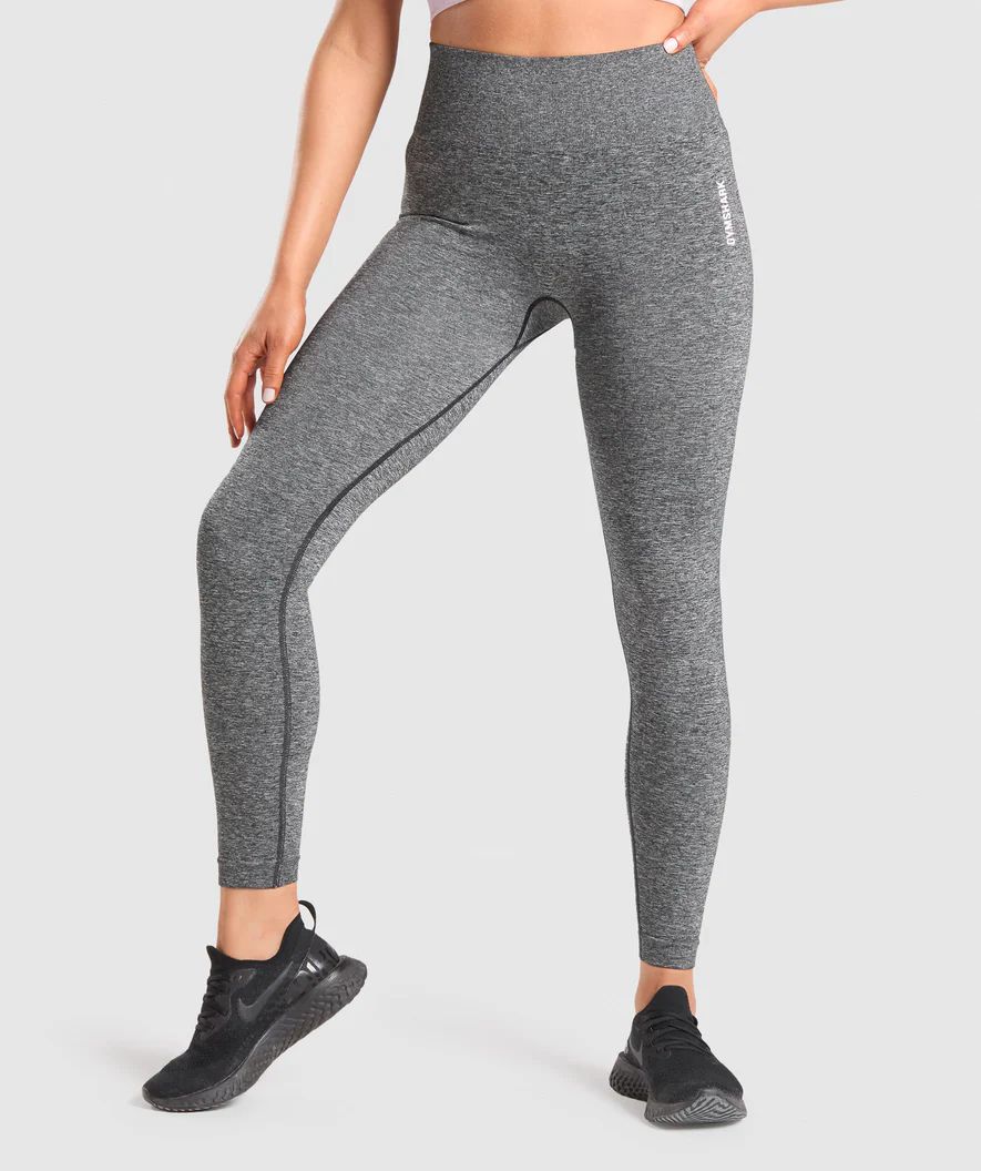 Gymshark Adapt Marl Seamless Leggings - Black | Gymshark (Global)