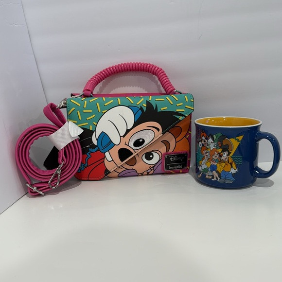 Loungefly Goofy Doublesided  Crossbody or hand Bag with Collector Matching Mug | Poshmark