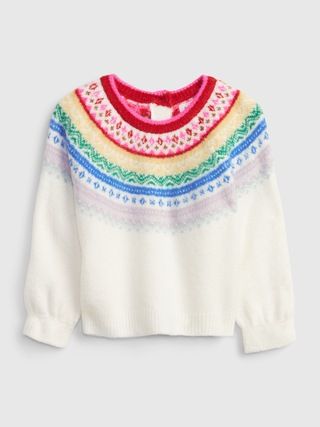 Baby Fair Isle Rainbow Sweater | Gap (US)